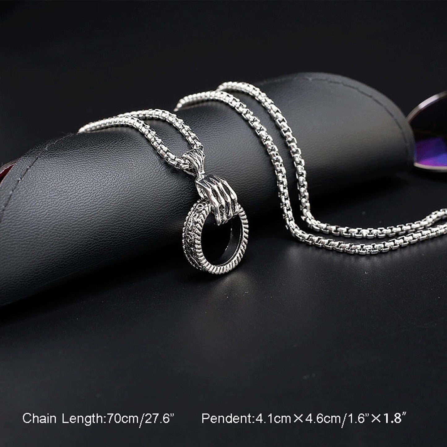 Men’s & Woman's Stainless Steel Claw Pendant Necklace – Gothic Rock Style