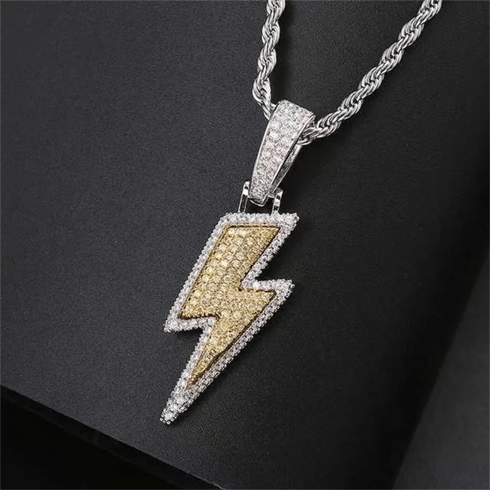 Luxury Lightning Bolt Pendant Necklace For Both Boy & Girl