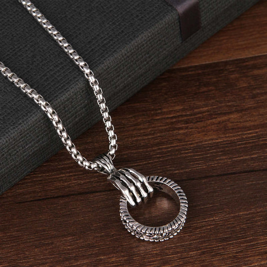 Men’s & Woman's Stainless Steel Claw Pendant Necklace – Gothic Rock Style