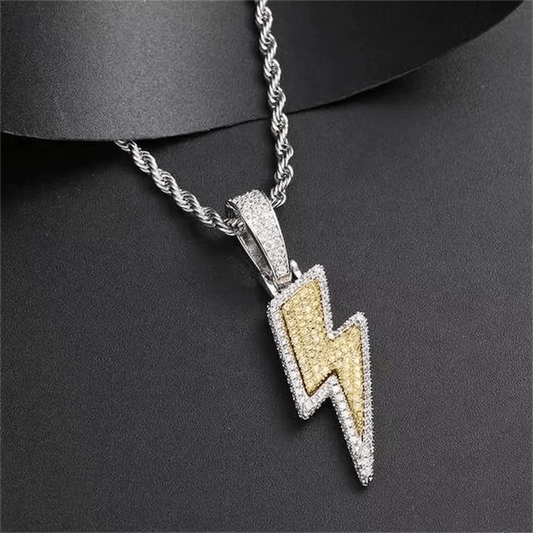 Luxury Lightning Bolt Pendant Necklace For Both Boy & Girl