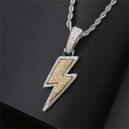 Luxury Lightning Bolt Pendant Necklace For Both Boy & Girl