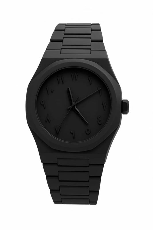 BLACK AURA ARABIC WATCH