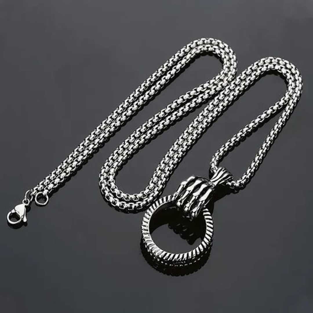 Men’s & Woman's Stainless Steel Claw Pendant Necklace – Gothic Rock Style