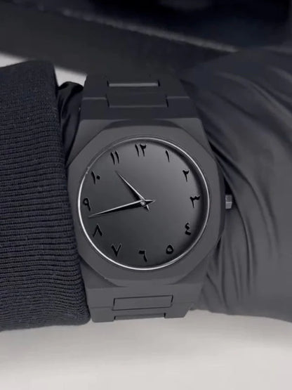 BLACK AURA ARABIC WATCH