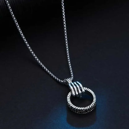 Men’s & Woman's Stainless Steel Claw Pendant Necklace – Gothic Rock Style