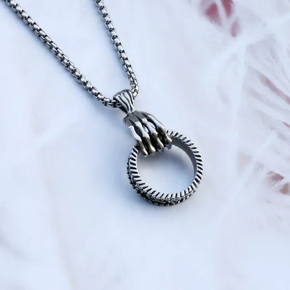 Men’s & Woman's Stainless Steel Claw Pendant Necklace – Gothic Rock Style